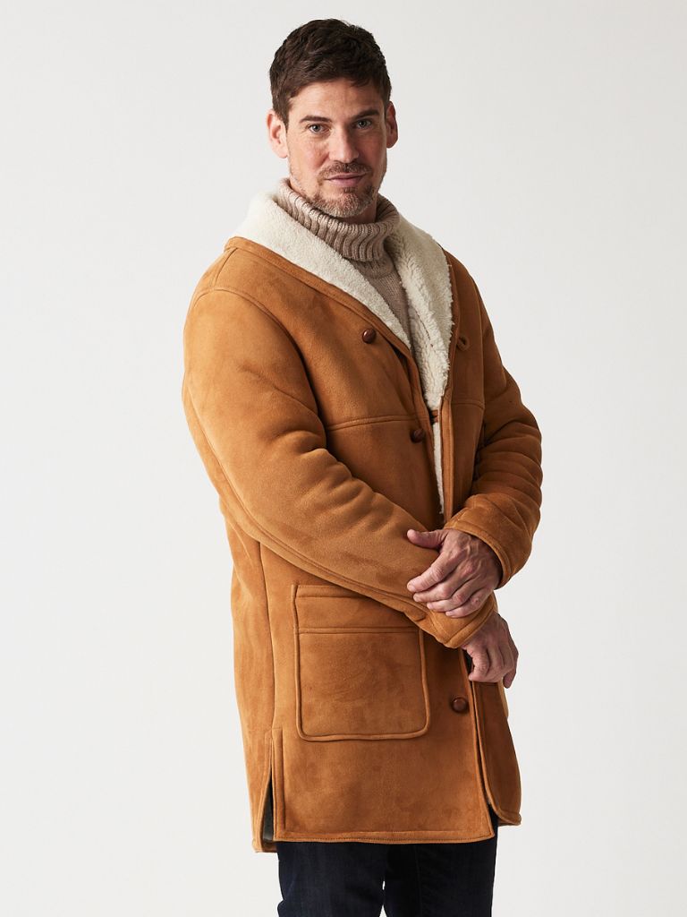 Mens-Sheepskin-Coat-Picassco-Brandy-Cream-by-Owen-BArry
