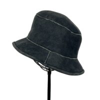 SHEEPSKIN HAT BUCKET VINTAGE NAVY (2) Sheepskin Hat Bucket Vintage Navy