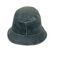 SHEEPSKIN HAT BUCKET VINTAGE NAVY (3) Sheepskin Hat Bucket Vintage Navy