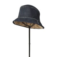 Sheepskin Hat Bucket Vintage Navy Sheepskin Hat Bucket Vintage Navy