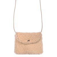 Sheepskin Crossbody Bag Cream - Boo - Front