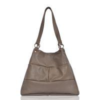 Leather Shoulder Bag Clay - Marlowe - Front