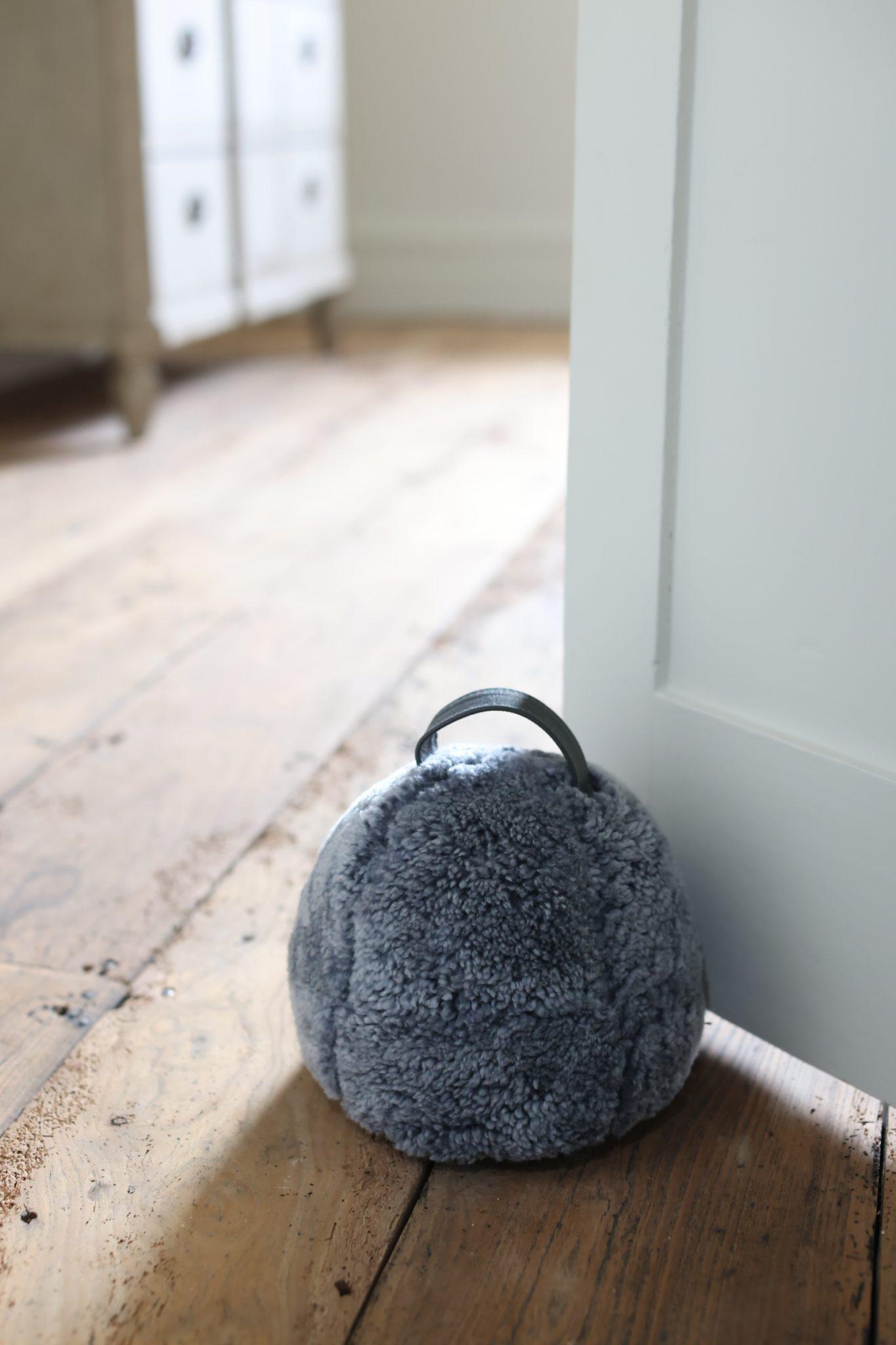 Sheepskin Doorstop Swedish Silvergrey Chairman by Owen by Owen Barry