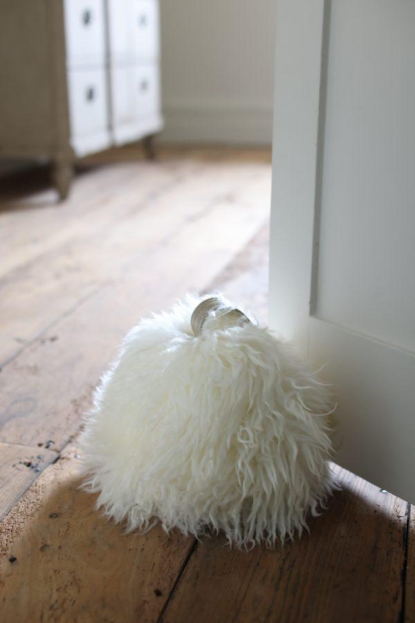 Sheepskin Doorstop Yetti Ivory Chairman