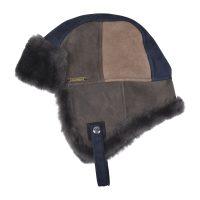 Sheepskin Trapper Cromita Navy Patchwork Kent (1)