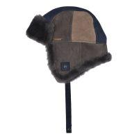 Sheepskin Trapper Cromita Navy Patchwork Kent (1)