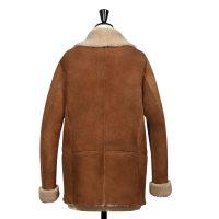 Sheepskin Classic Jacket Tan Gonfio - Rowan - Back 2