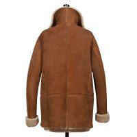 Sheepskin Classic Jacket Tan Gonfio - Rowan - Back