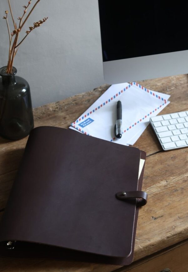 Leather-Document-Folders-Brown A4