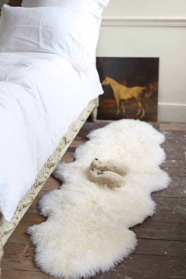 Sheepskin Rug Yetti Ivory - Double - Location