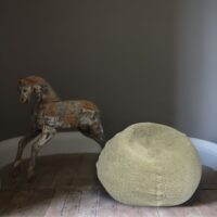 sheepskin beanbag small natural curly lifestyle