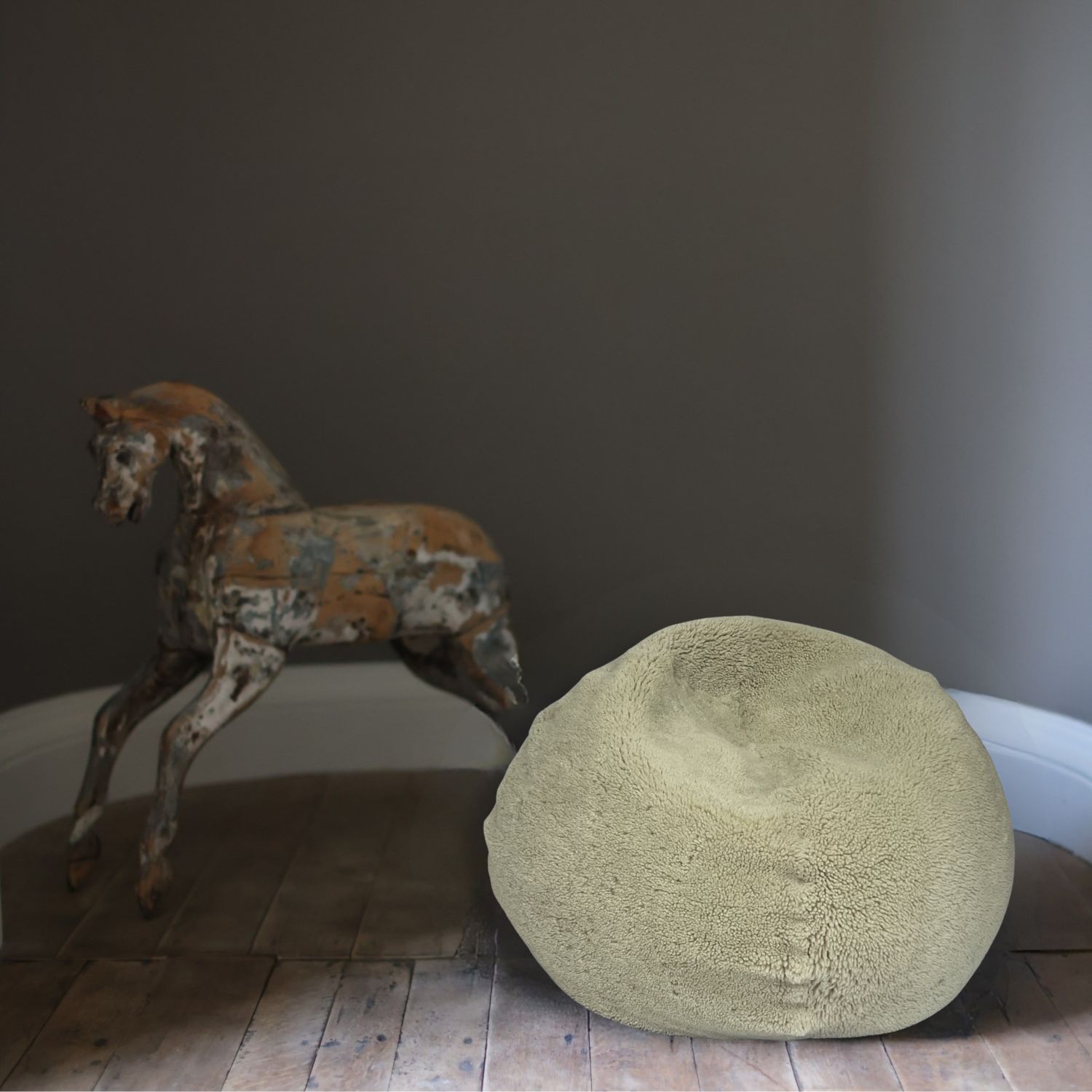 sheepskin beanbag small natural curly lifestyle