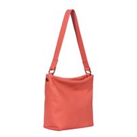 Leather Shoulder Bag Coral Cookie By Owen Barry