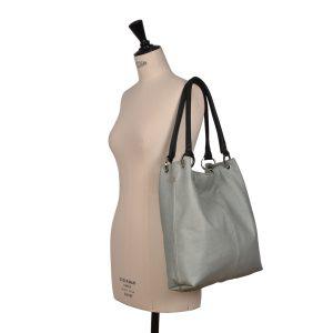 Leather Shoulder Bag Jade Dust - Dudley - Model