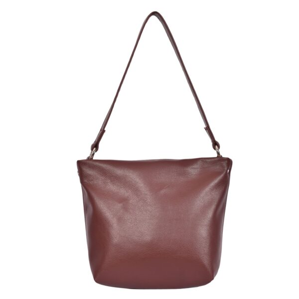 Leather Shoulder Bag merlot Red Cookie