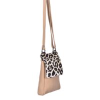 Cowhide Crossbody Jaguar Pebbles - Flora (1)