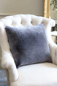 Sheepskin Cushion UK Graphito Closeup