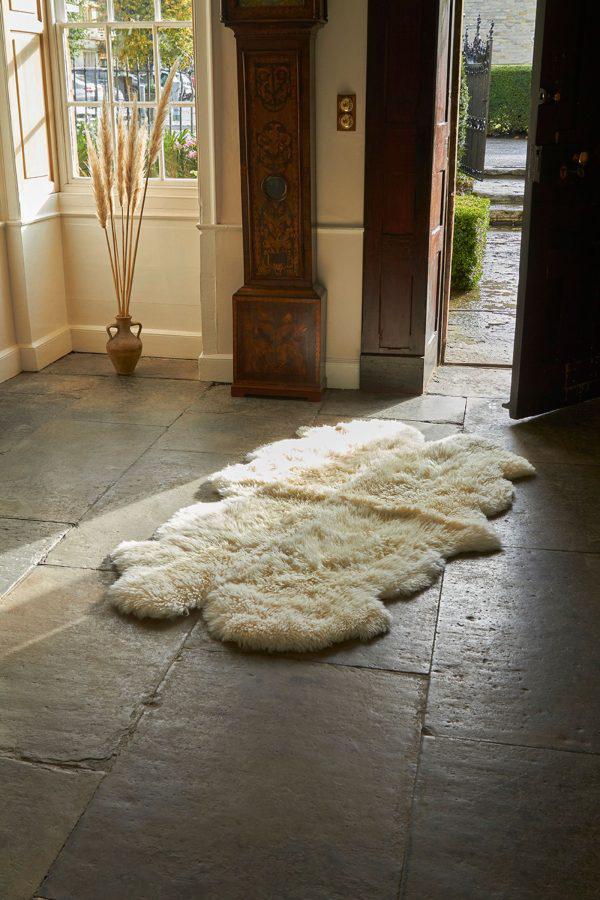 Sheepskin Ivory Quad Rug