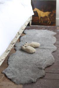 Sheepskin Rug Swedish Silvergrey Double 2 Sheepskin Rug Swedish Silvergrey Double Closeup