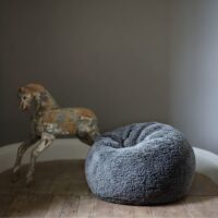 Sheepskin Small Kids Beanbags Graphito Curly