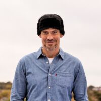 Sheepskin Trapper Hat Black Ironed Garth (1)