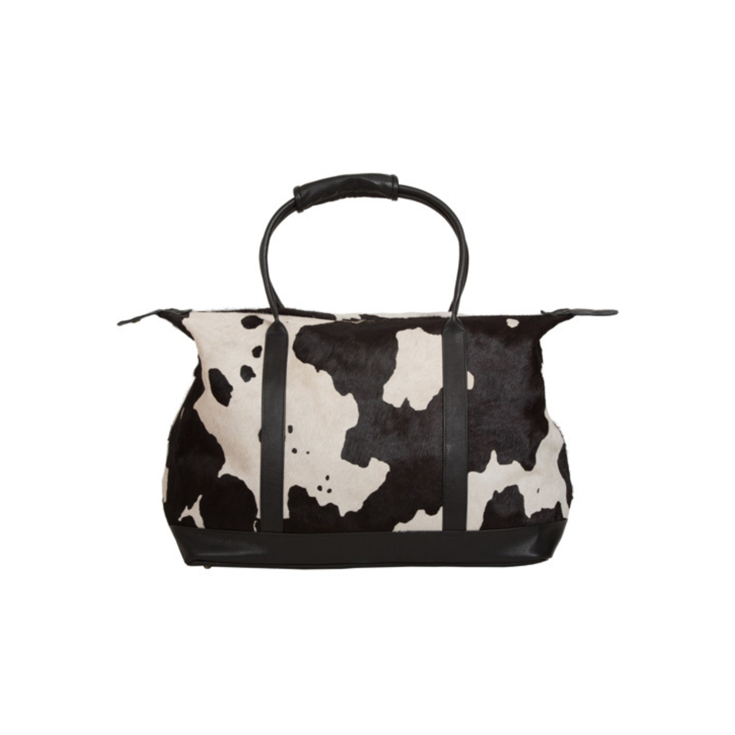Cowhide Holdall Bag Black Splash - Workshop - Front 2
