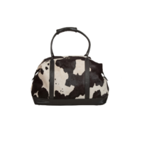 Cowhide Holdall Bag Black Splash - Workshop - Front