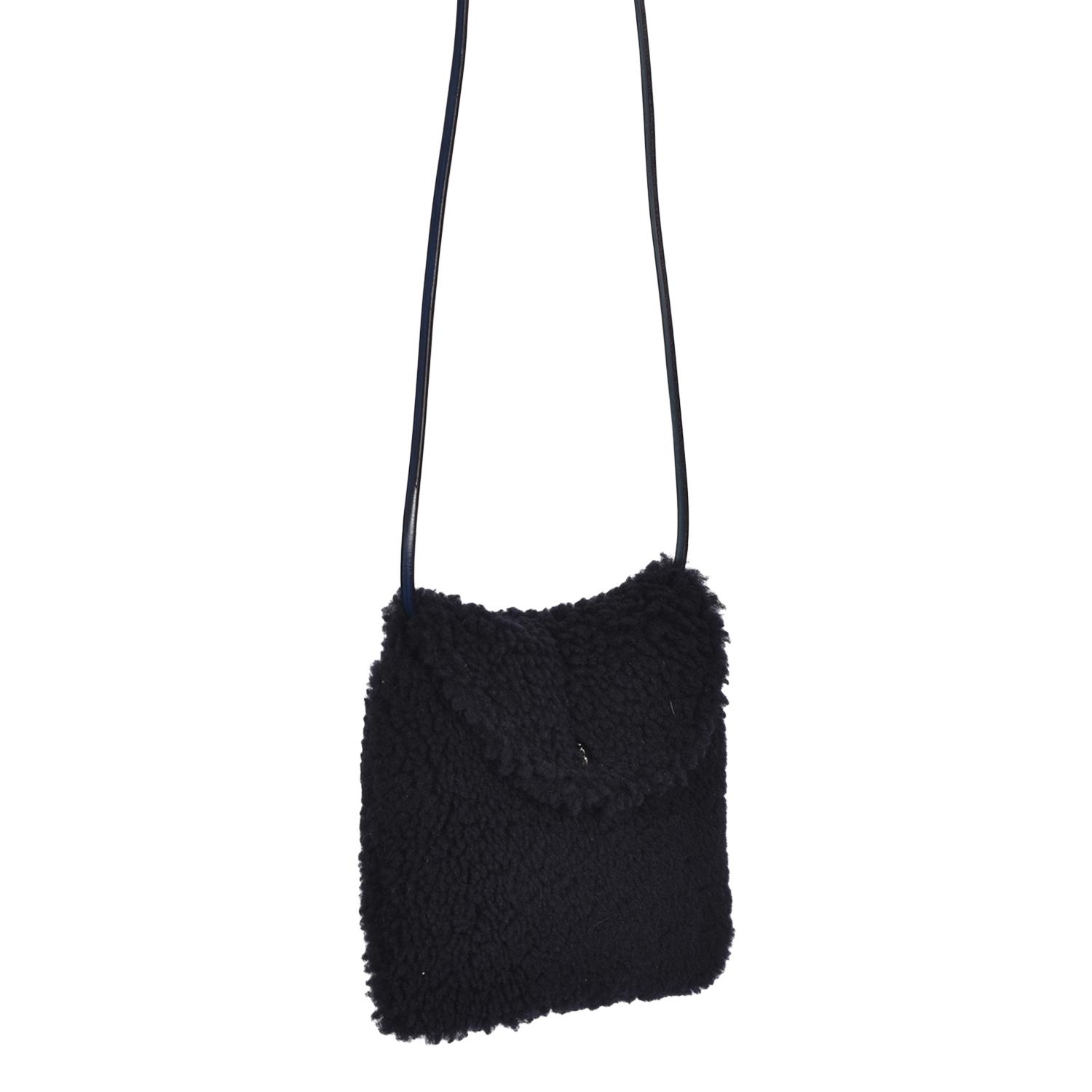 Sheepskin Crossbody Navy - Boo - Side