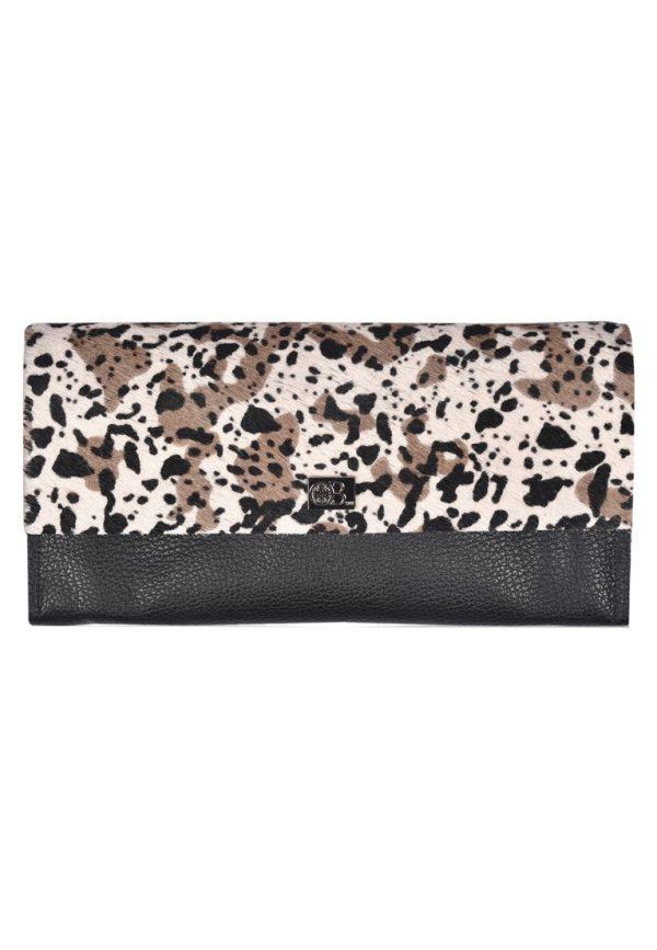 Cowhide Purse Boot Fleck Black - Large Vermont - Front