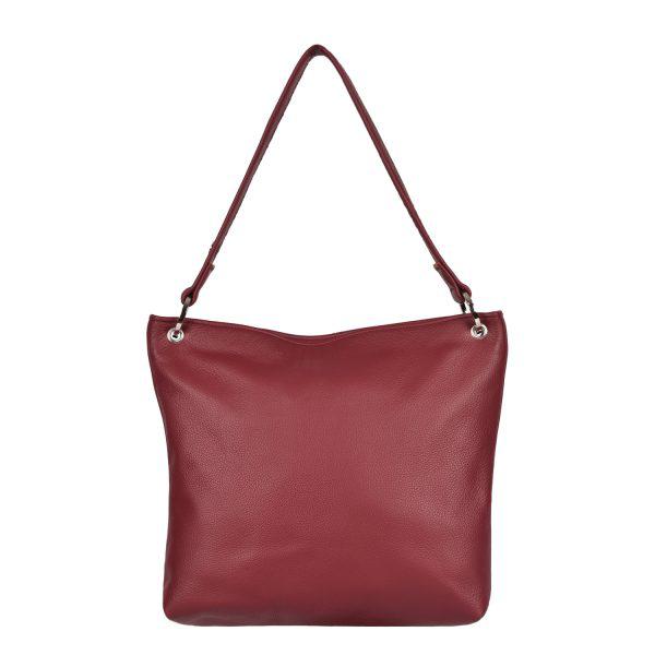 Leather Shoulder Bag Malbec - Hesta - Front 1