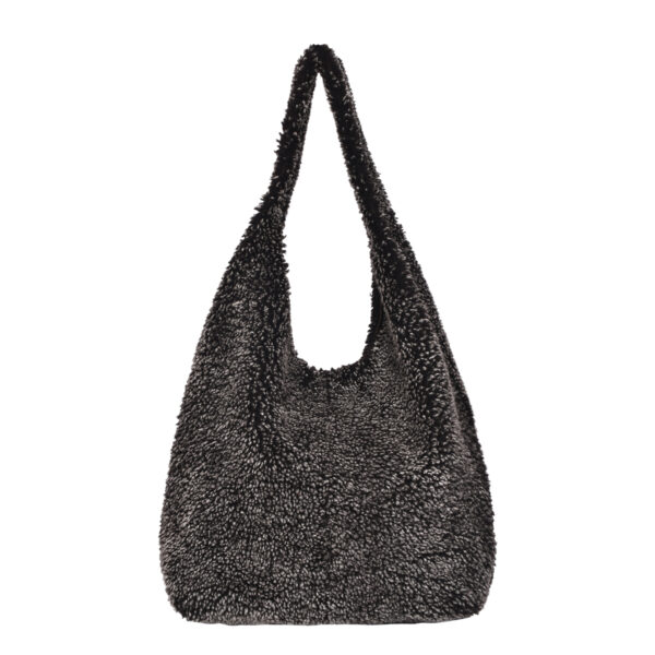 Sheepskin Shoulder Bag Brown Hurricane - Bruton - Back