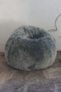Sheepskin Beanbag Luxe Lichen - Small Beanbag - Closeup