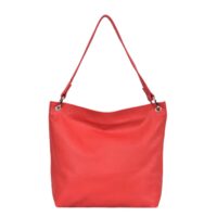 Leather Shoulder Bag Chilli - Hesta - Front