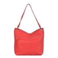 Leather Shoulder Bag Chilli - Hesta - Back