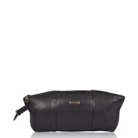 Leather Washbag Black | Pugwash | Front Leather Washbag Black - Pugwash - Front