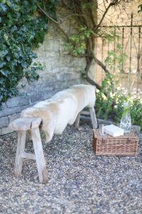 Sheepskin Luxe Caramel Rug - Double - Outside