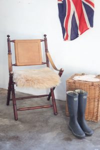 Sheepskin Luxe Caramel Seatpad - Square - Lifestyle
