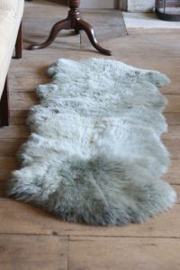 Sheepskin Luxe Lichen Rug - Double - Closeup