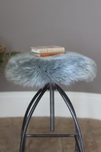 Sheepskin Luxe Lichen Seatpad - Circular - Closeup