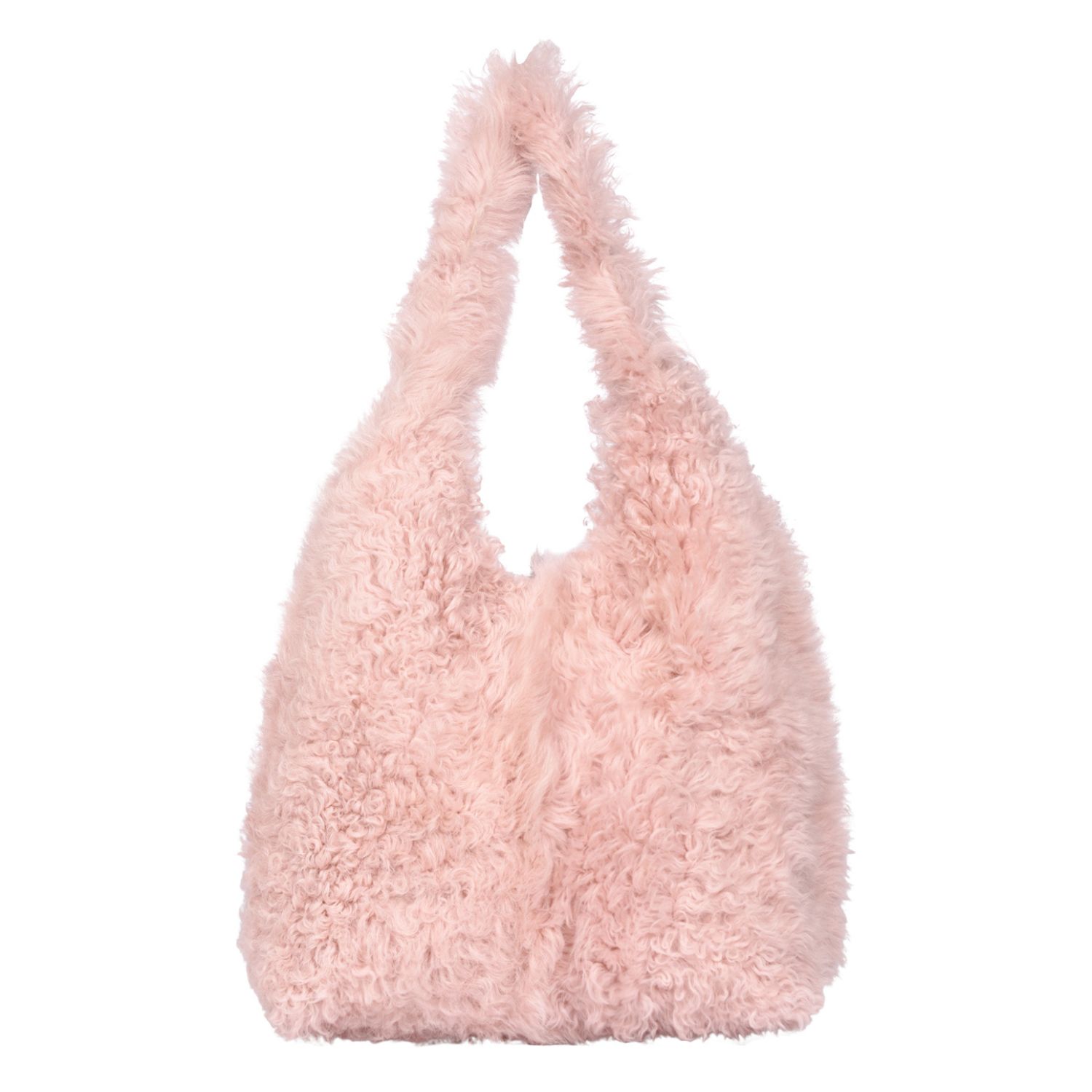 Sheepskin Shoulder Bag Blossom Pink Bruton