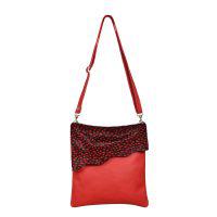 Cowhide Crossbody Bag Chilli Drop Chilli - Stevie - Front