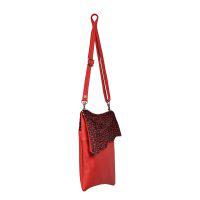Cowhide Crossbody Bag Chilli Drop Chilli - Stevie - Side