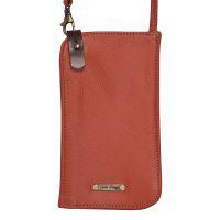 Leather Shoulder Burnt Orange Toni Closeup 1