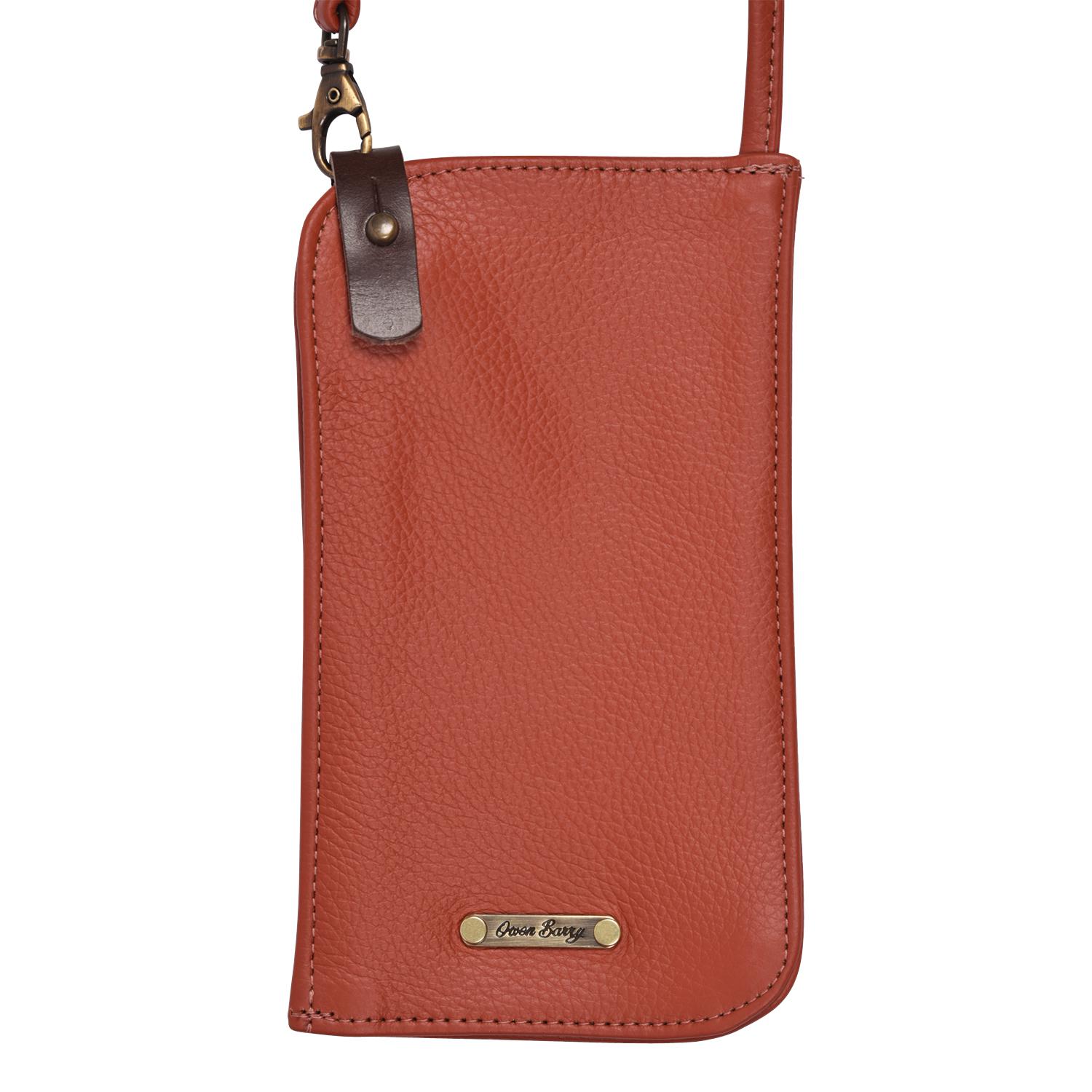 Leather Shoulder Burnt Orange Toni Closeup 1