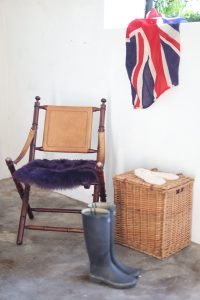 Sheepskin Luxe Aubergine Seatpad - Square - Lifestyle