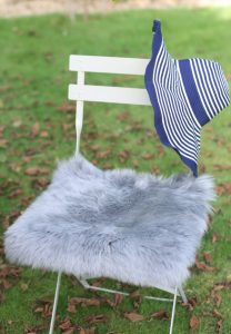 Sheepskin Seatpad Square Outdoors Eral Grey(10) Sheepskin Seatpad Square UK Luxe skins Earl Grey Colour