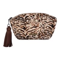 Cowhide Zipper Purse with leather tassle - Bengal