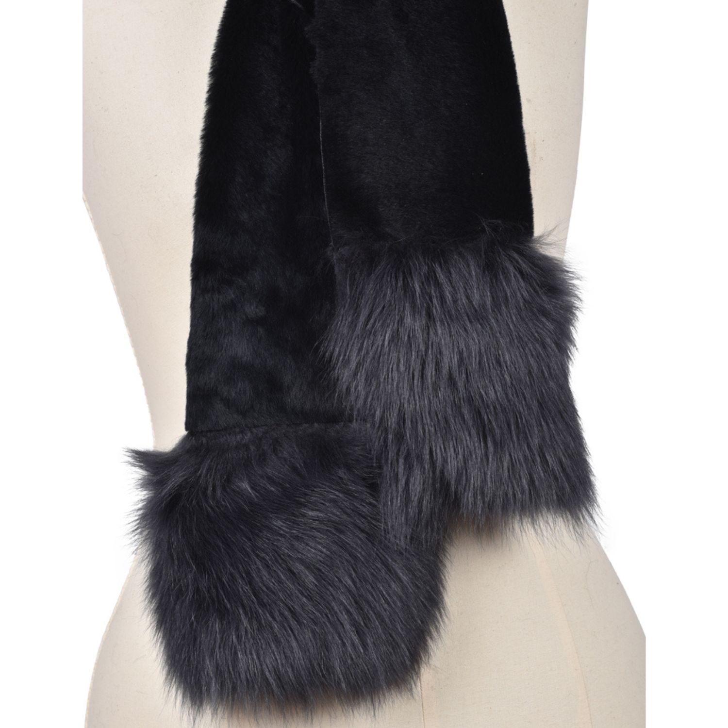 Sheepskin Helsinki Scarf Navy Toscana (4)