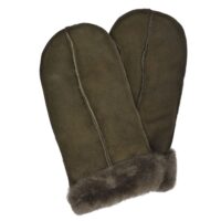 Sheepskin Mittens Olive M02 (3)