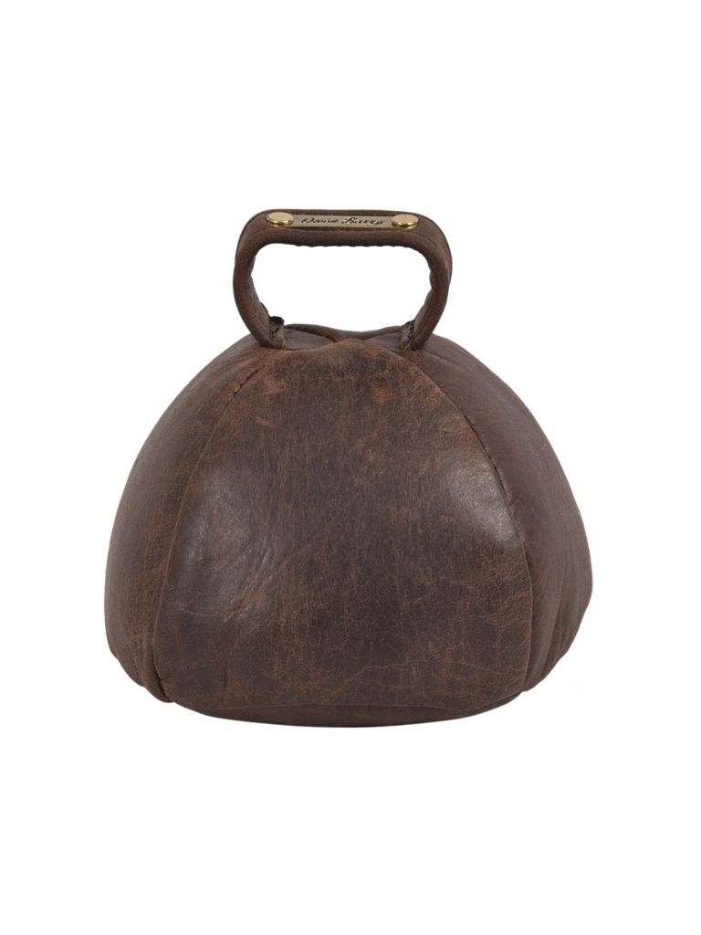 Leather Paperweight Iroko Brown